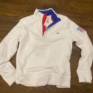 VineyardVines USA snap pullover.  Brand new NWT